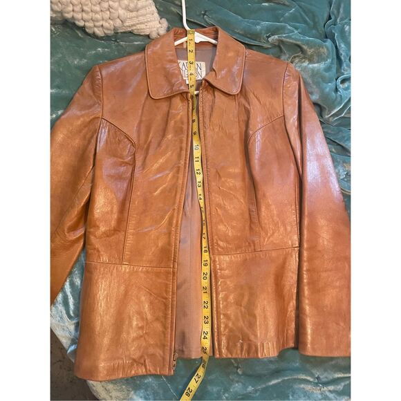 Karen Stilton Vintage Leather Jacket *see notes for sizing info* - Picture 7 of 11